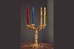 Miniature Golden Drip candleholder in recycled aluminum 2