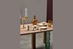 Miniature Golden Drip candleholder in recycled aluminum 3