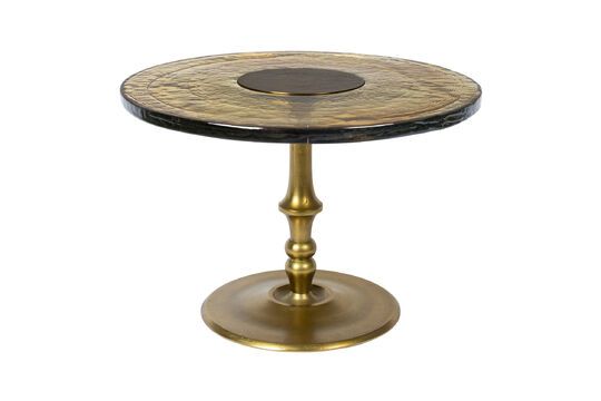 Golden glass coffee table Sue Clipped