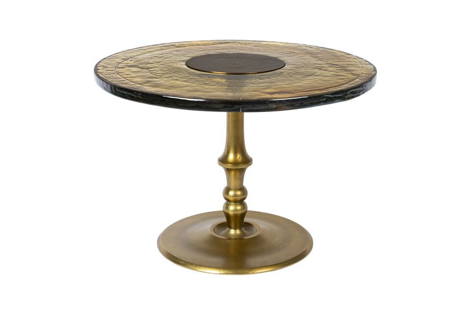 Golden glass coffee table Sue DutchBone