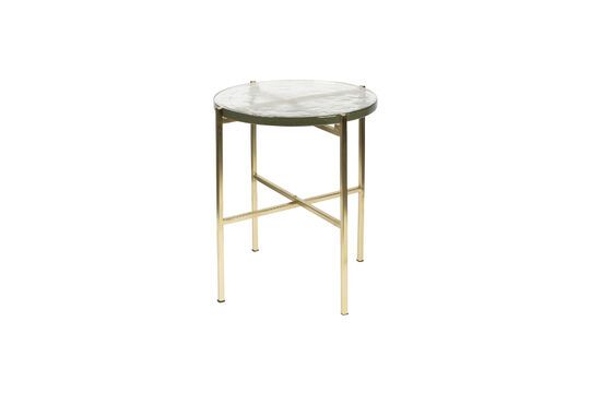 Golden glass side table Vidrio Clipped