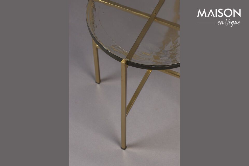 Golden glass side table Vidrio - 2