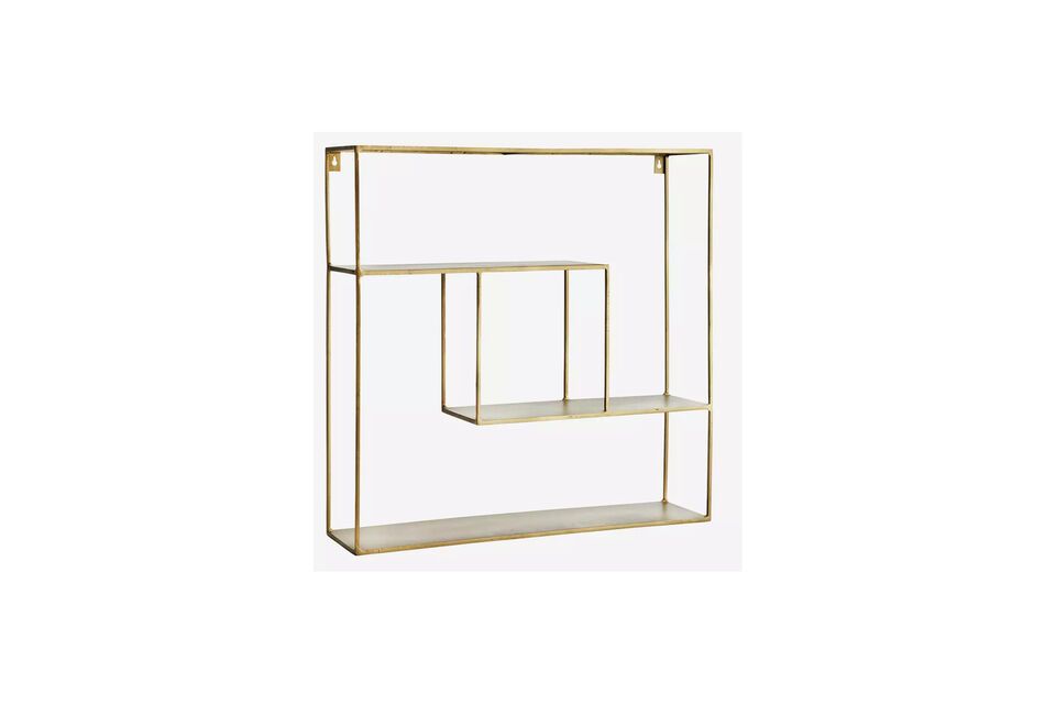 Golden iron shelf Quadratic Madam Stoltz