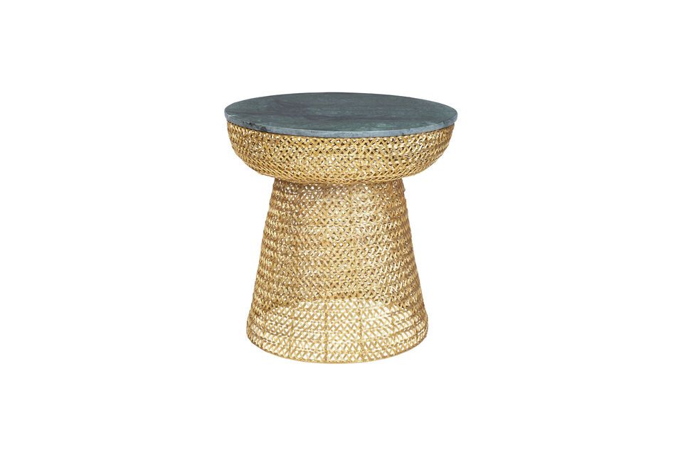 Golden marble side table Gauri DutchBone