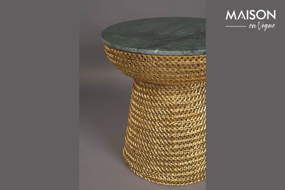 Golden marble side table Gauri - 1