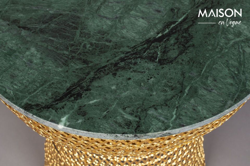 Golden marble side table Gauri - 3