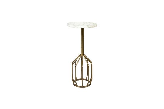 Golden marble side table Salerno Clipped