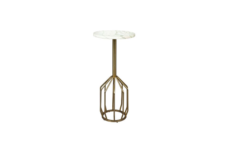 Golden marble side table Salerno DutchBone