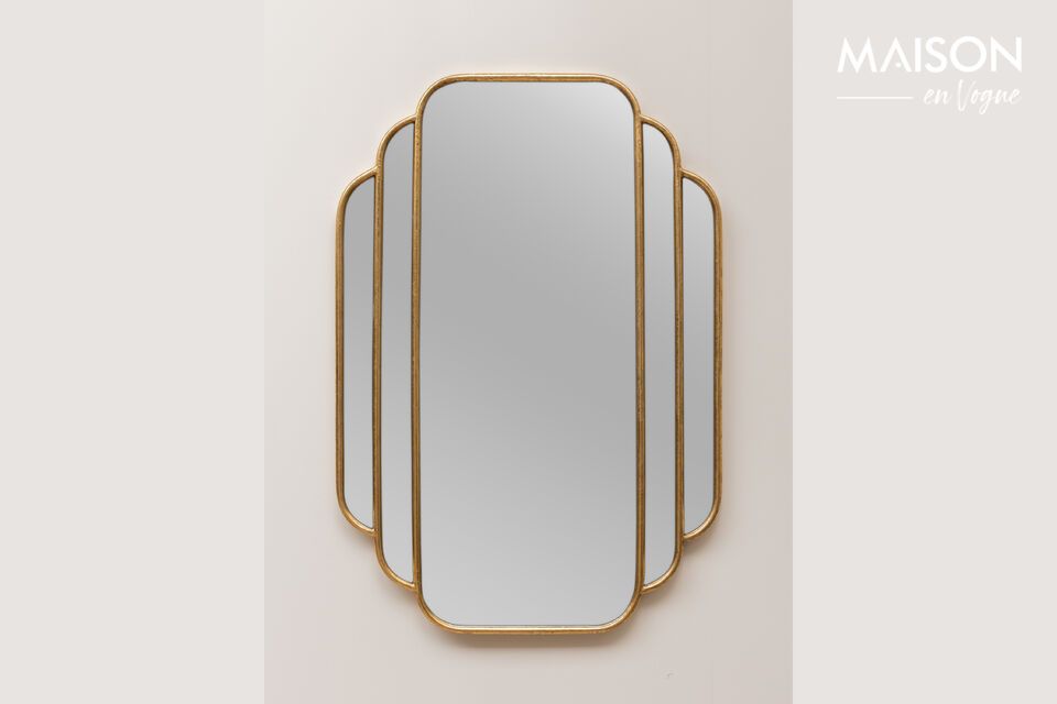 Golden metal mirror Chehoma