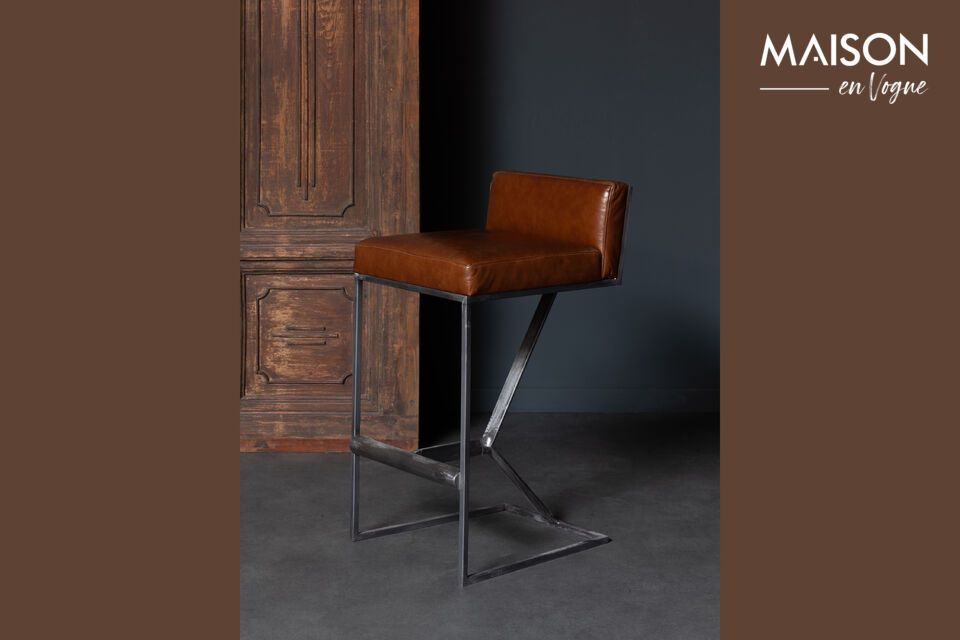 Elegance and comfort with the leather bar chair.