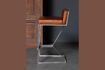 Miniature Gordon brown leather bar chair 3