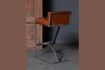 Miniature Gordon brown leather bar chair 4