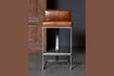 Miniature Gordon brown leather bar chair 5