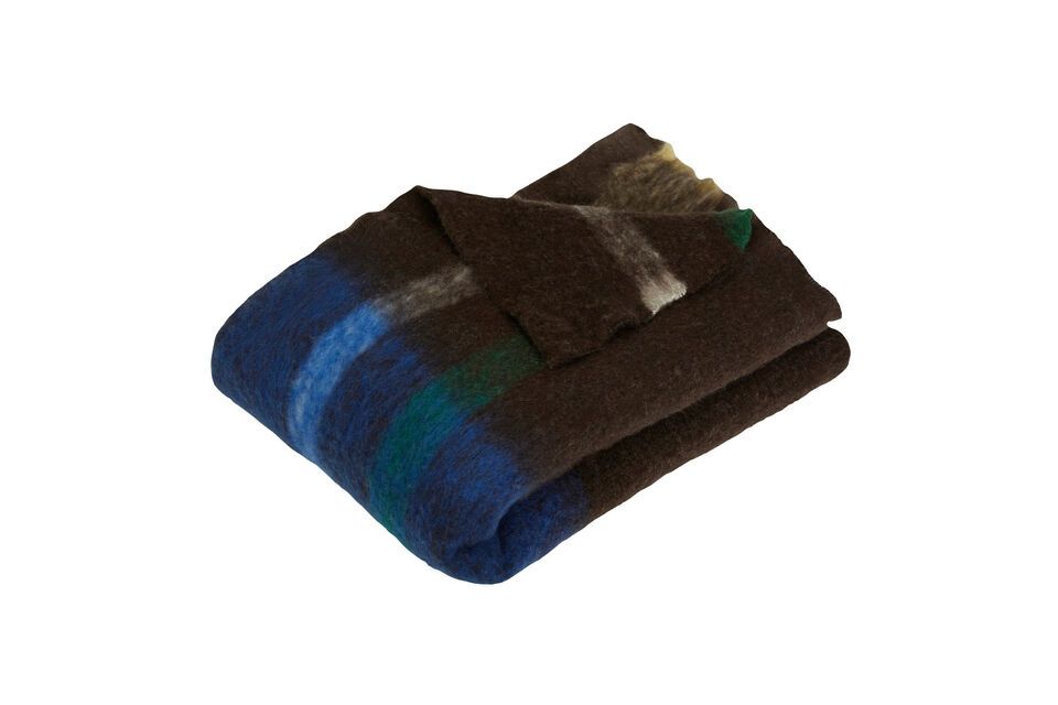 Graphic multicolored cotton throw Hübsch