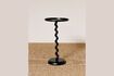 Miniature Graphique black aluminum side table 1