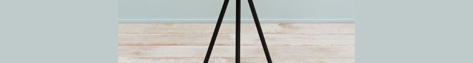 Material Details Graphique black and white metal side table