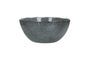 Miniature Gray stoneware salad bowl Porcelino D24 Clipped