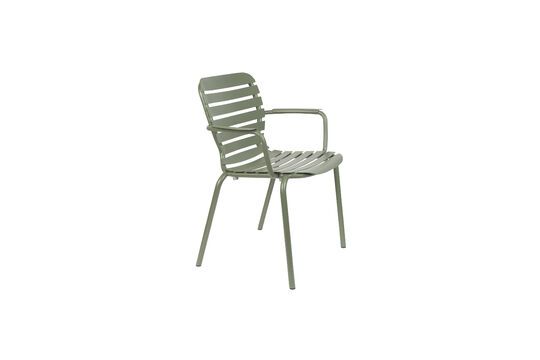 Green aluminium armchair Vondel Clipped