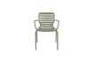 Miniature Green aluminium armchair Vondel 5