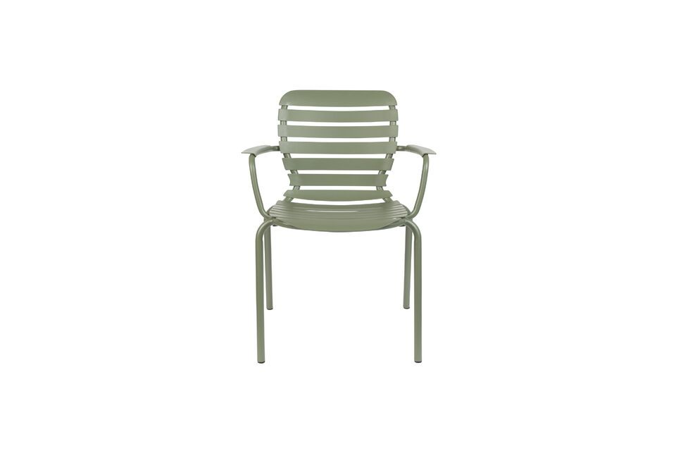 Green aluminium armchair Vondel - 3