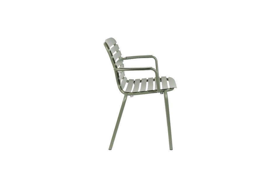 Green aluminium armchair Vondel - 4