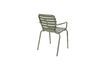 Miniature Green aluminium armchair Vondel 7