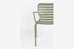 Miniature Green aluminium armchair Vondel 9