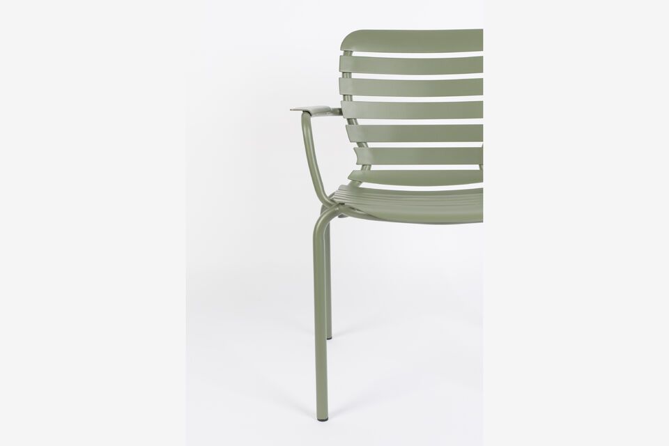 Green aluminium armchair Vondel - 7