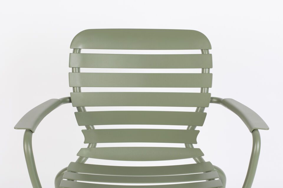 Green aluminium armchair Vondel - 8