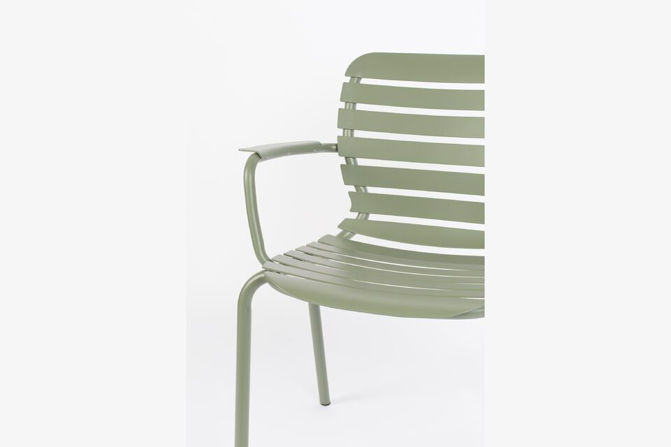 Green aluminium armchair Vondel - 9