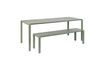 Miniature Green aluminium bench Vondel 5