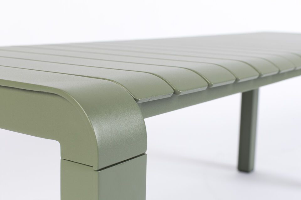 Green aluminium bench Vondel - 5