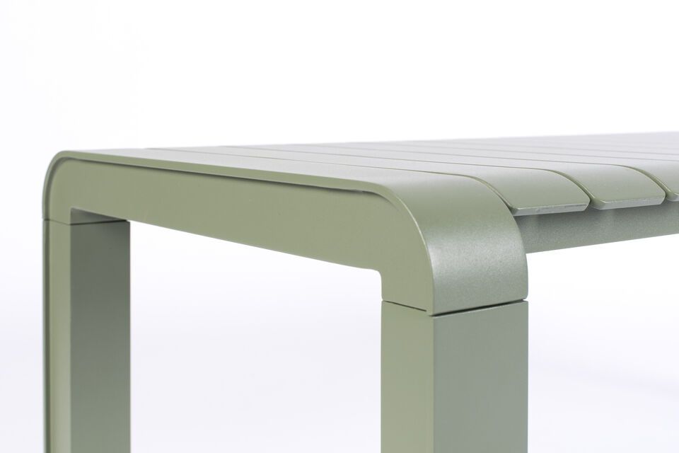 Green aluminium bench Vondel - 7