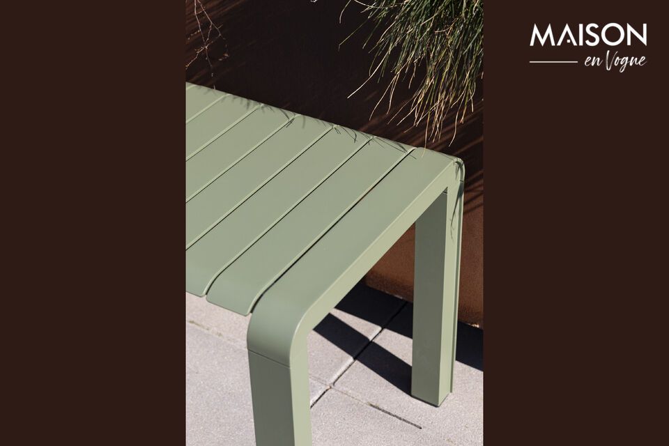 Green aluminium bench Vondel - 1