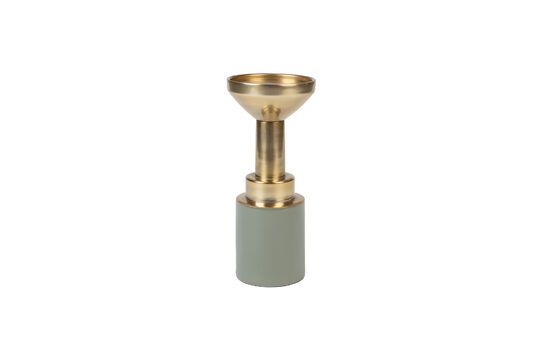 Green aluminium candle holder Glam Clipped