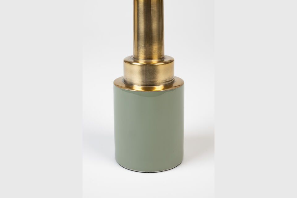 Green aluminium candle holder Glam - 4