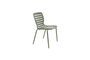 Miniature Green aluminium chair Vondel Clipped