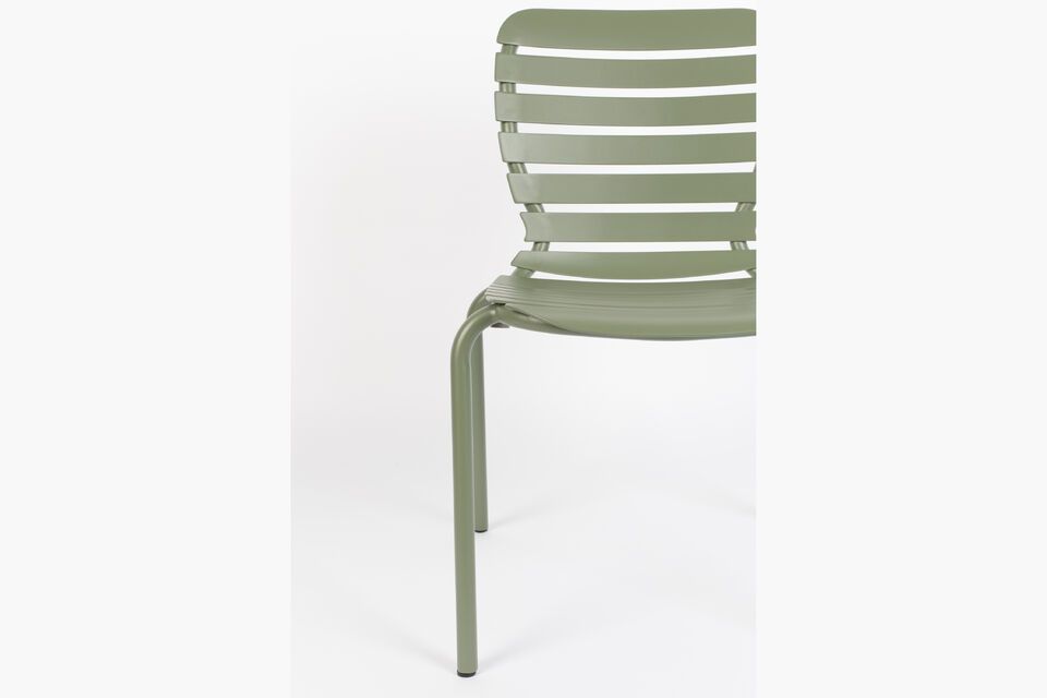 Green aluminium chair Vondel - 6