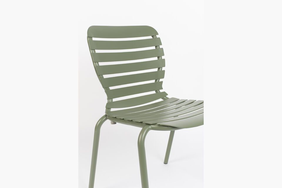 Green aluminium chair Vondel - 8