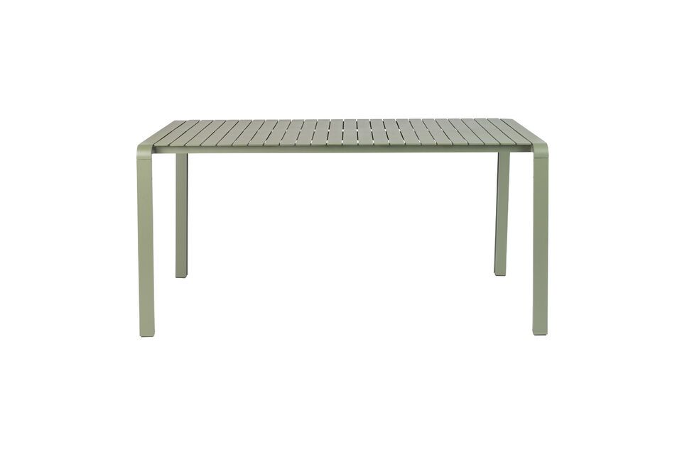 Green aluminium dining table Vondel - 1