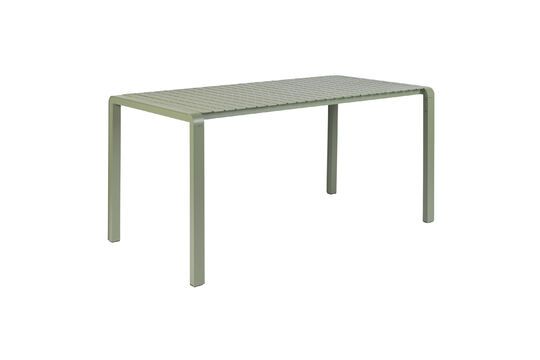 Green aluminium dining table Vondel Clipped