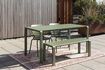 Miniature Green aluminium dining table Vondel 2