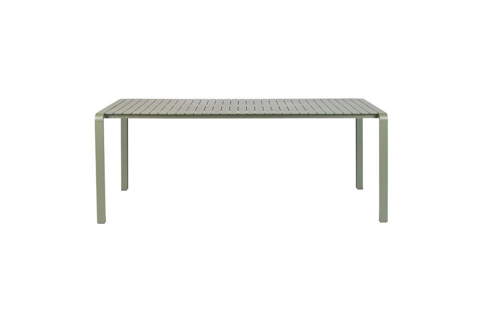 Green aluminium dining table Vondel - 2