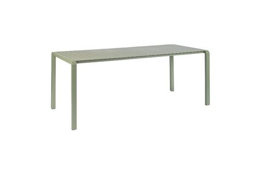 Green aluminium dining table Vondel Clipped