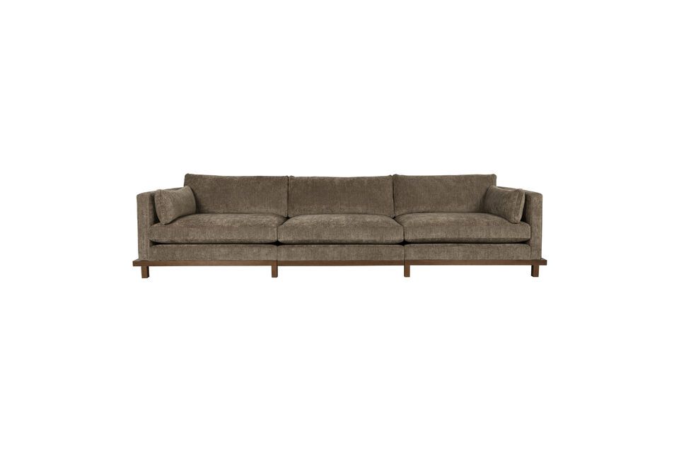 Green fabric 5 seater sofa Blossom Zuiver