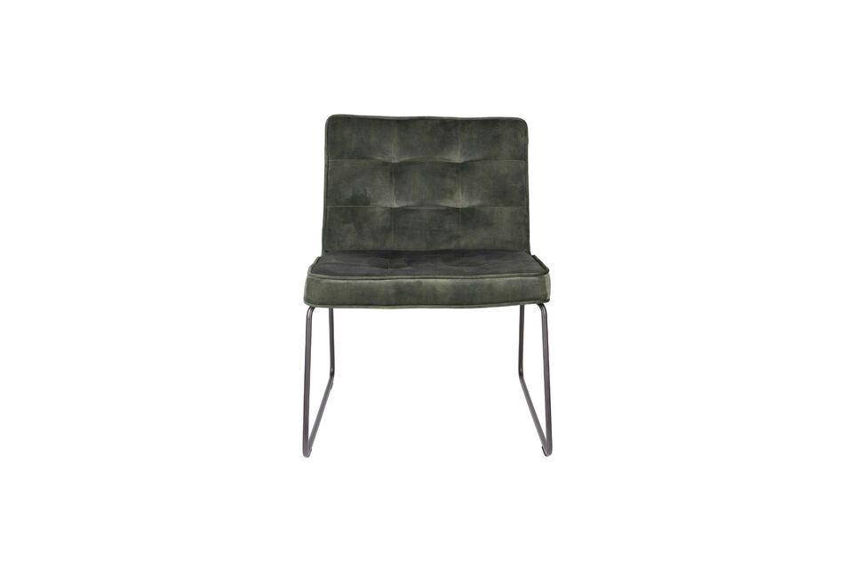 Green fabric armchair Clark - 7