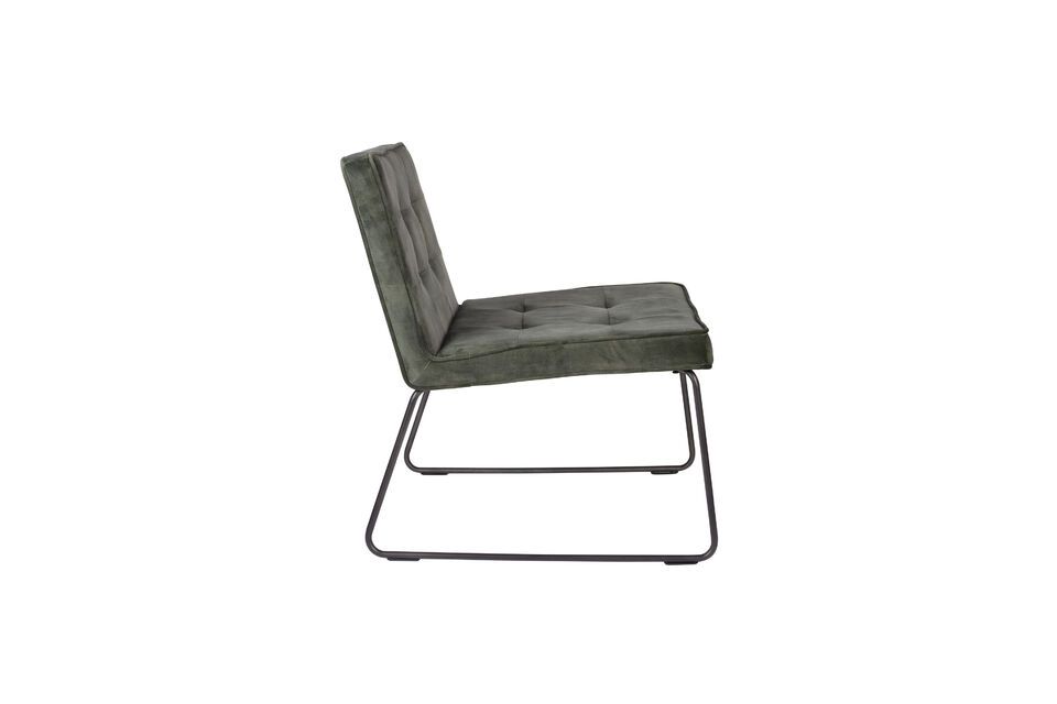 Green fabric armchair Clark - 8