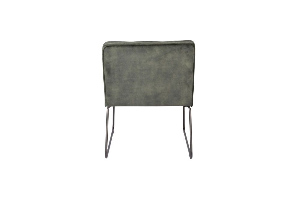 Green fabric armchair Clark - 10