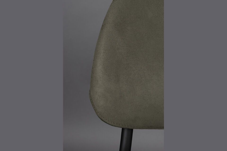 Green fabric armchair Darby - 6