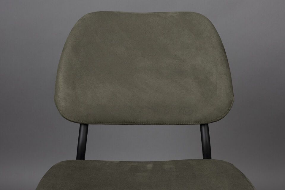 Green fabric armchair Darby - 7